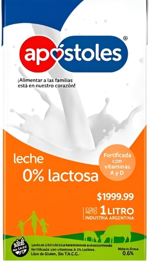 APOSTOLES LECHE LARGA VIDA 1L 0%  LCATOSA
